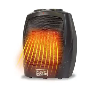 BLACK+DECKER Personal Ceramic Indoor Heater Black BLACK+DECKER Personal Ceramic Indoor Heater Black