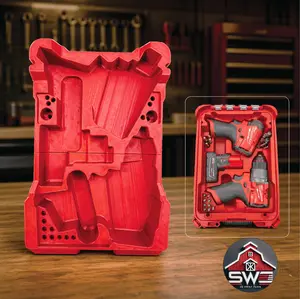 Insert Organizer Compatible with Milwaukee Packout 48-22-8435 for M12 Hammer Drill 3404-20 and Impact Driver 3453-20