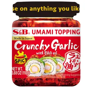 S&B Umami Topping Garlic Spicy, 3.88 Oz