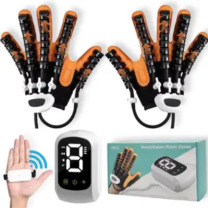 Hand Training Robot Glove, Portable USB Rechargeable Hand Recovery Device, hand rehabilitation, 4 Modes & 9 Intensity Levels, Suitable for Right and Left Handed Users