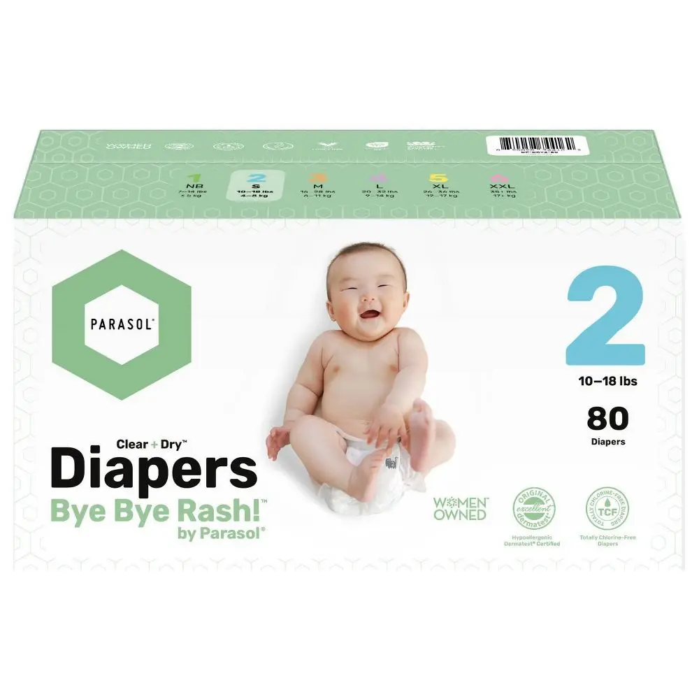 Parasol Clear+Dry Natural Disposable Diapers Parasol Clear+Dry Natural Disposable Diapers