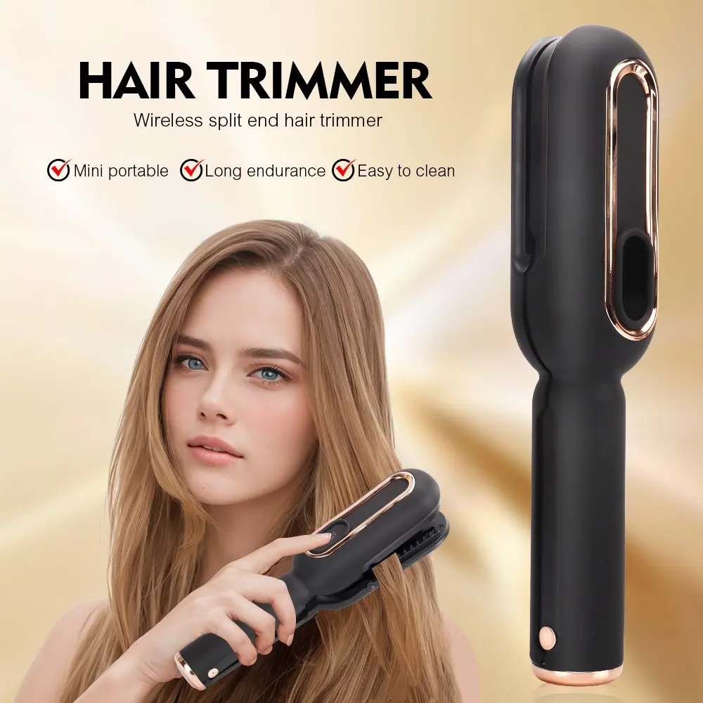 New USB Rechargeable Wireless Hair Trimmer, Automatic Split End Trimming Effortlessly, Mini Portable Compact Fast Charging, Convenience, Ideal Gift Choice