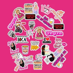 Latina Humor Funny Phrases 30 Die-Cut Stickers  Comadre Comedy Stickers Collection Waterproof UV Resistant ideal for Laptops Tumblers Mirrors