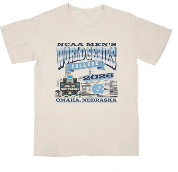 2026 Men’s College World Series North Carolina T-Shirt, Omaha Nebraska College Baseball Graphic Tee, Vintage Tar Heels Game Day Fan Shirt