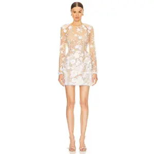 Bronx and Banco Bouquet Maraya Mini Dress in White
