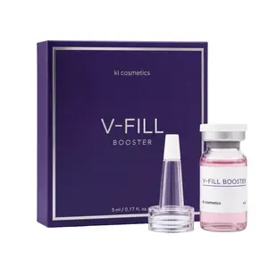 KI COSMETICS V-FILL Booster Volume & Wrinkle Care Ampoule, DEEP MESO AMPOULE  Korean Facial Contour Serum for Smile Lines, Under-Eye Shadows, Jawline Definition, Firm-Looking Skin, DNA Core Complex, Niacinamide Peptides Amino Acids, Silky Lifting Texture