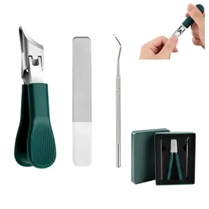 3-Piece Premium Eagle Beak Nail Clipper Set - Extra-Wide Opening & Anti-Splash Design