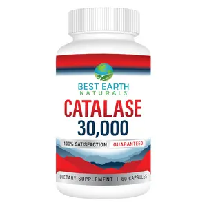 Catalase 30,000 - Advanced Enzyme Support for Vibrant Health & Hair, 30,000 IU, 60 Capsules, Potent Antioxidant