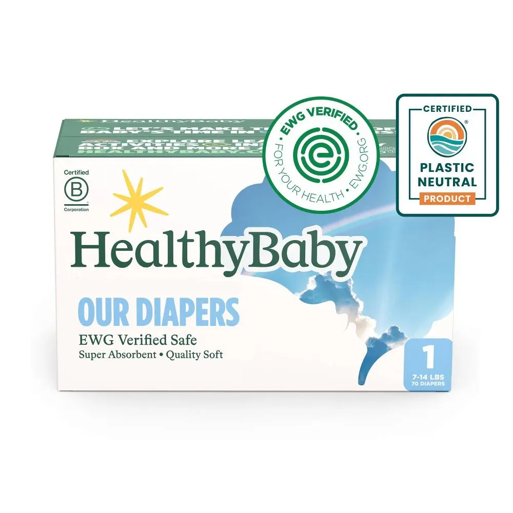 HealthyBaby Certified Safe Organic Cotton Enhanced Diapers HealthyBaby Certified Safe Organic Cotton Enhanced Diapers