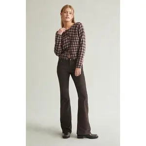 Pacsun Women's Jade Low Rise Bootcut Jeans Stretch Corduroy Brown