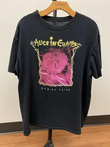 Vintage Alice In Chains Jar of Flies Band Cotton Black Unisex T-shirt Tee Unisex Shirt, Retro Alice In Chains Tee Gift, Gift For Her, Music Tour Shirt, vintage Graphic Tee