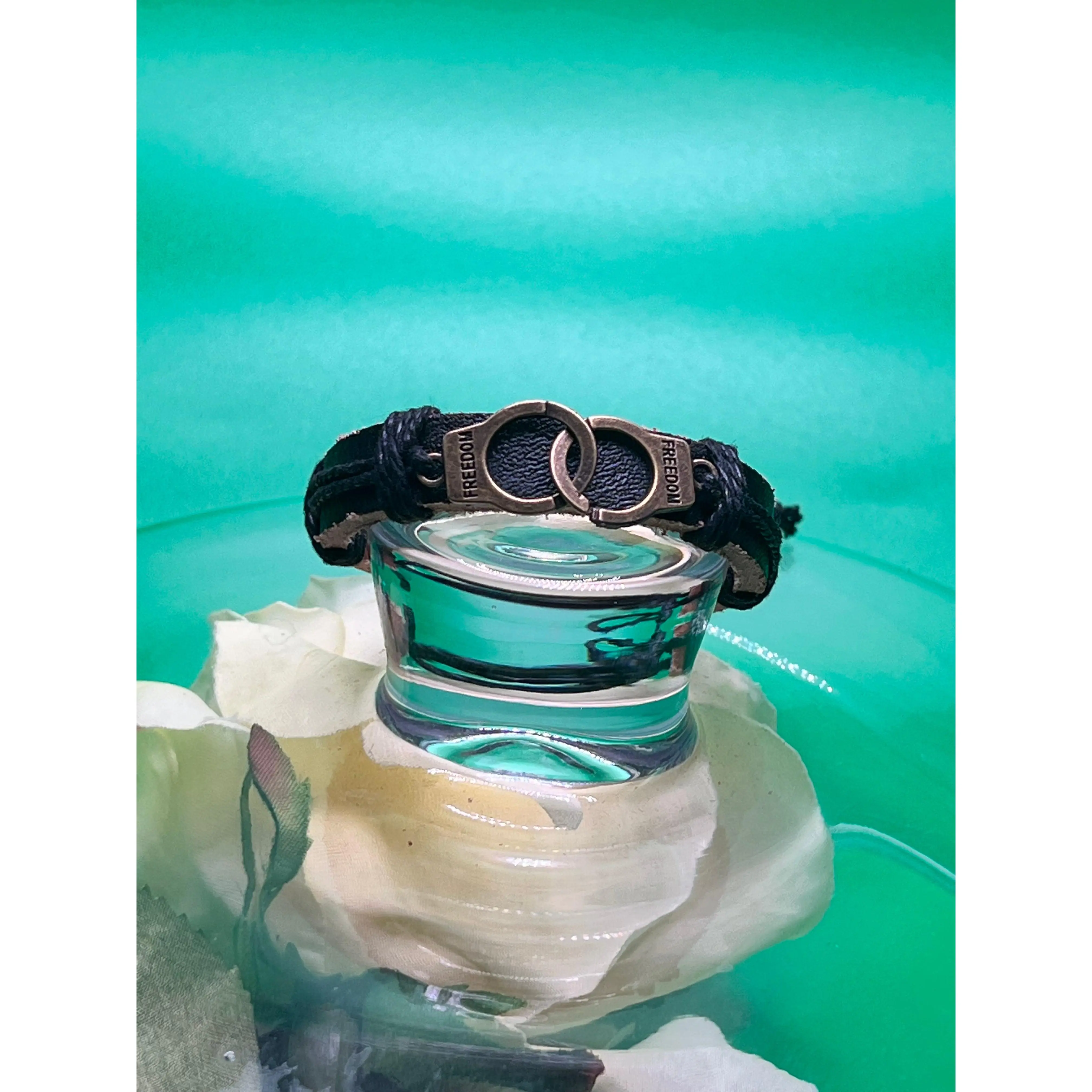 Leather Handcuffs Bracelet