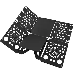 Shirt Folding Board t Shirts ClothesFolder Durable Plastic Laundry folders FoldingBoards V3 Black Household ltems space savinghangers Organiser Hanging Home Goods