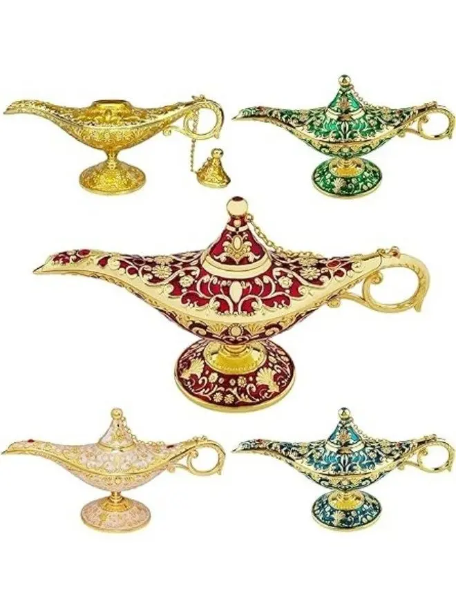 Spiritual Tools Aladdin Lamp - Enchanted Mystic Wish Lamp for Manifestation Rituals & Energy Work - Limited Stock - TarotTok AltarDecor