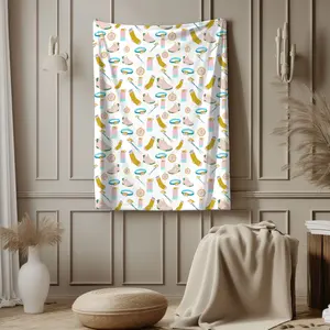 Adventurer Hiking Velveteen Plush Blanket - Soft 100% Polyester, Customizable with One-Sided Print, Available in 30x40", 50x60", 60x80" Sizes