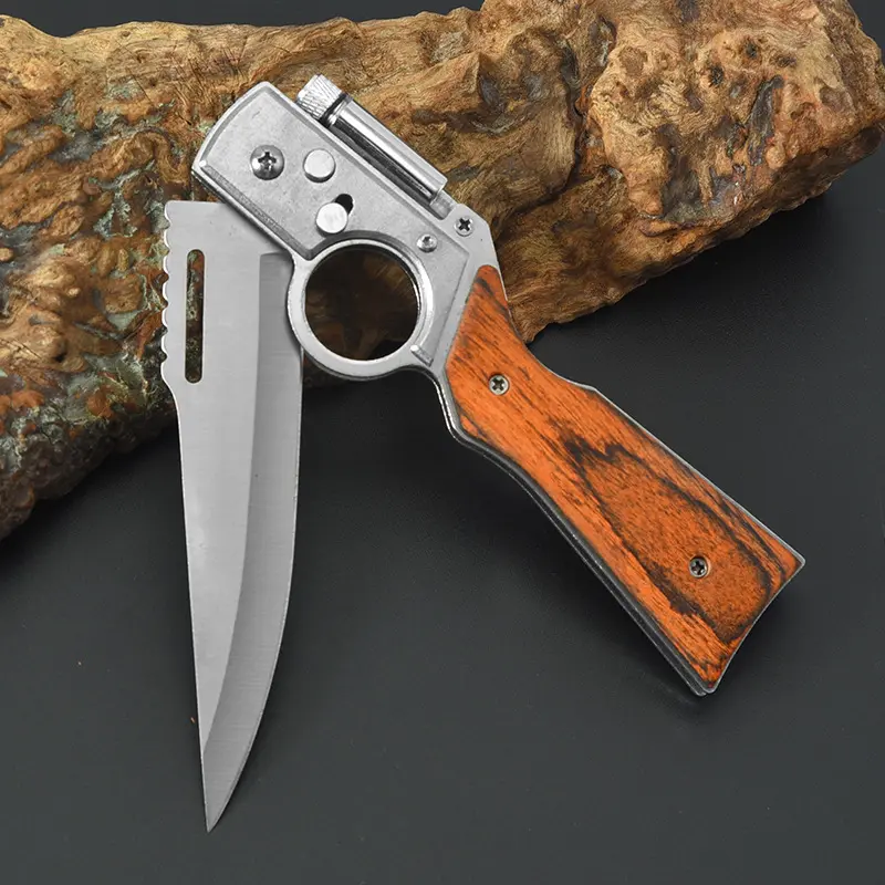 Ak-47 Folding Knife, Stone Wash Blade, Non-Slip Handle, Ideal for Hunting, Survival, Camping, Outdoor Activities, Tactical Knives, Perfect Gift, Camping Tools, Survival Gear