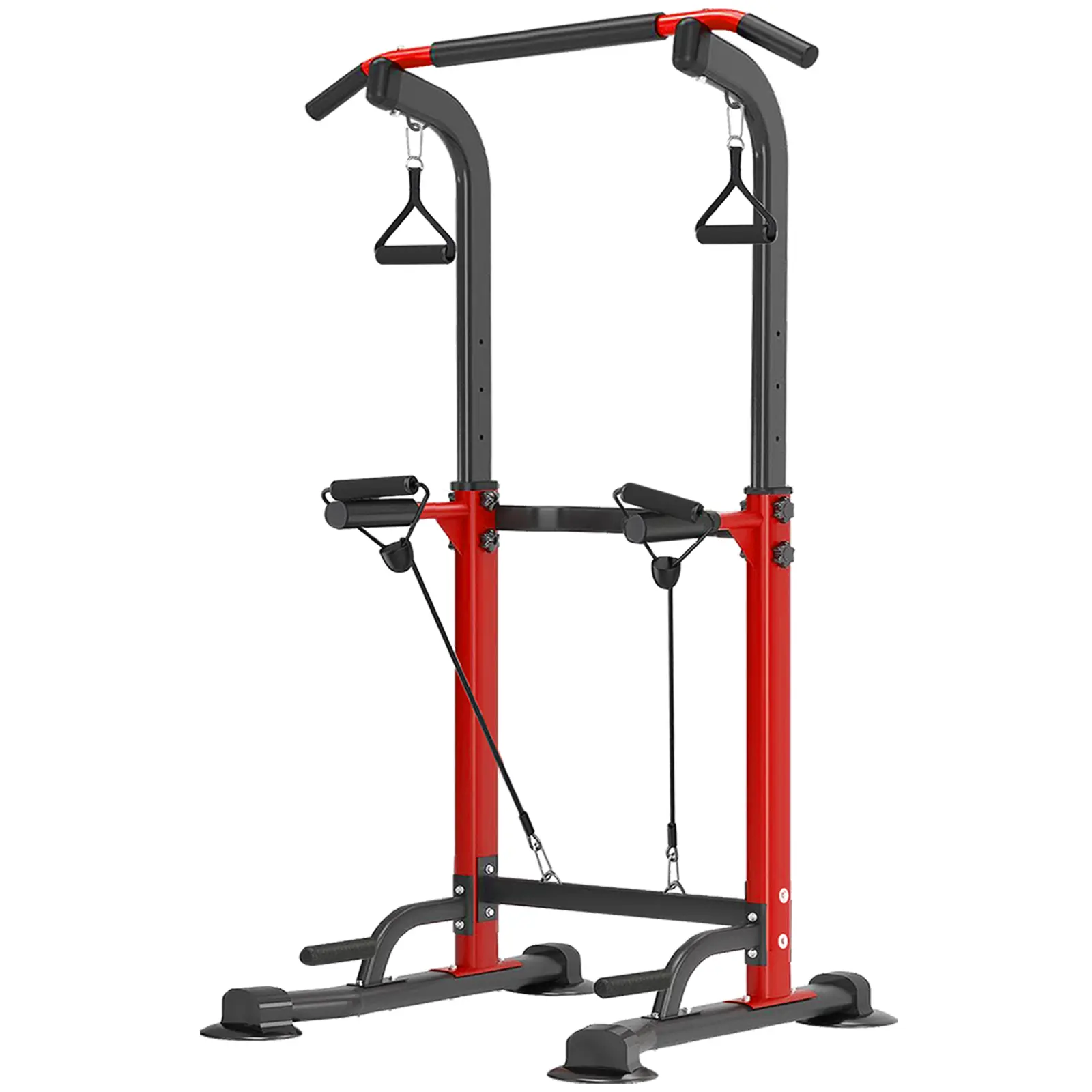 Trlakepreble Power Tower Pull Up Bar - Height-Adjustable Multi-Functional Home Strength Training Equipment, Pull-Up Rack, Dip Station, Space-Saving for Users Under 6 ft, Workout Equipment, Exercise Equipment, Home Gym