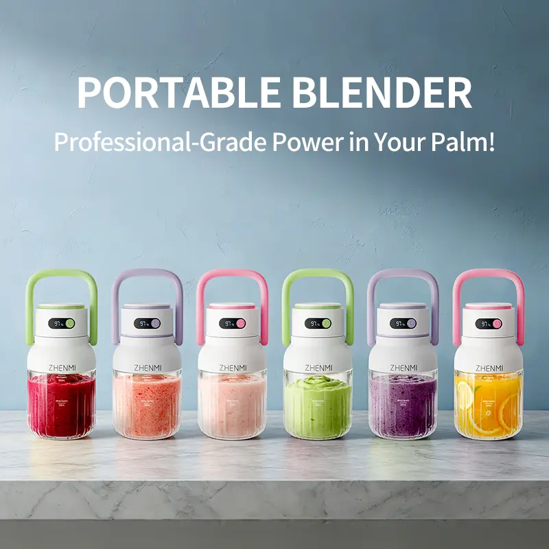 Holidays and Birthdays Blender for Shakes & Smoothies! ZHENMI Dishwasher Safe & BPA-Free Cordless Blender, 33oz, Ice Crushing, USB Rechargeable, Make Party Shakes,  Morning Smoothies & Healthy Drinks