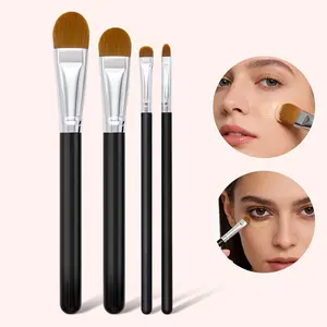 Professional Concealer Brush Set, Large Small Detail Concealer Tools, Ultra-Fine Fiber Natural Look, Daily Face Application, Brush Makeup Kit