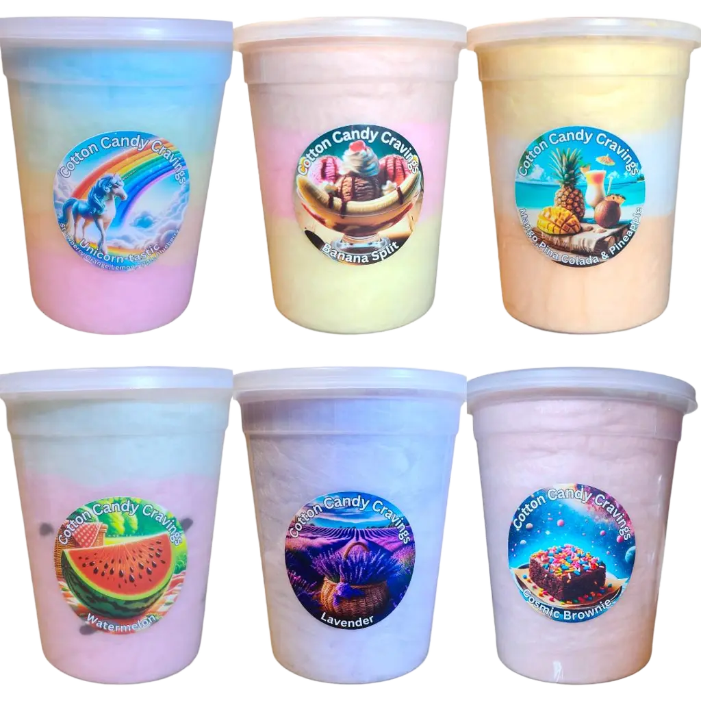Tubs of Cotton Candy