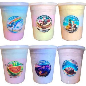 Tubs of Cotton Candy - Cotton Candy Cravings Snack Sweet