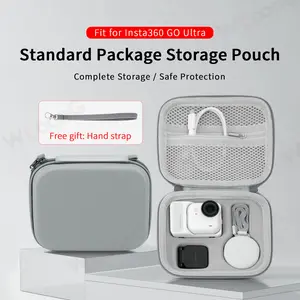 Insta 360 GO Ultra Action Camera Storage Bag, made of PU, perfect for travel, hiking, outdoor sports, vlogging, GO Ultra Accessory, Lightweight, Camera Accessories
