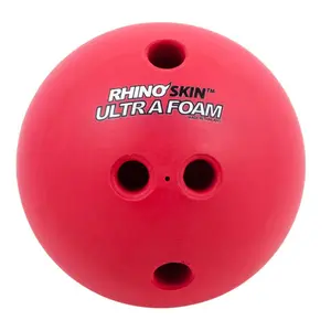 212 MAIN 1 lbs Foam Bowling Ball, Red, Lightweight, with Grip Holes, Moistureproof