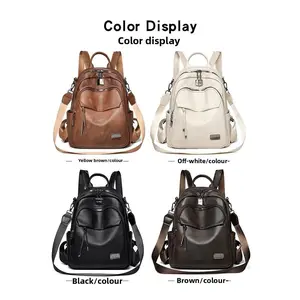 Zippered one-size-fits-all backpack made of nylon fabric