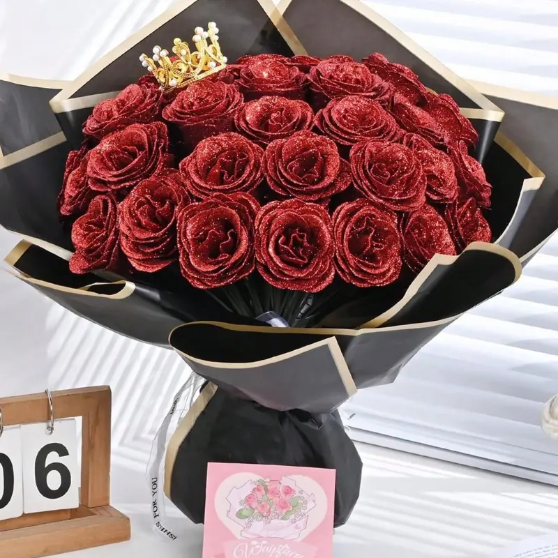 SparkleFocus™ Eternal Glitter Rose Bouquet 🌹✨ SparkleFocus™ Eternal Glitter Rose Bouquet 🌹✨