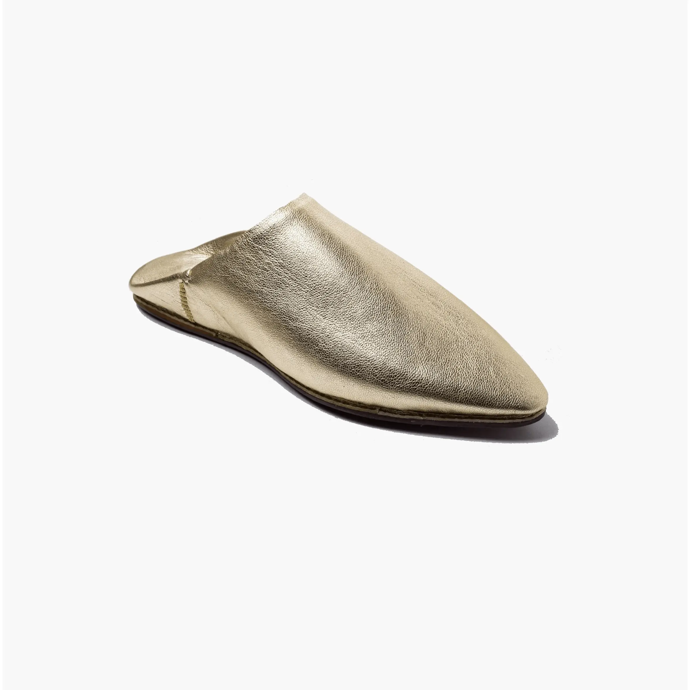 Nude Gold Moroccan Slippers - Elegant Wedding Shoes and Everyday Comfort