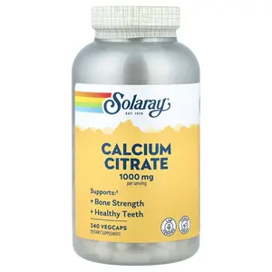 Solaray Calcium Citrate, 240 VegCaps (250 mg per Capsule)