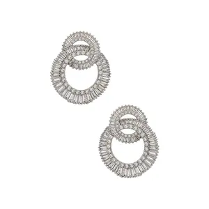 SHASHI Statement Earrings in Silver