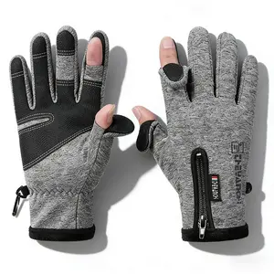 Warm Cycling Gloves with Fleece Lining, Thickened Flip-Finger Design, Winter Motorcycle Gloves for Winter Outdoors