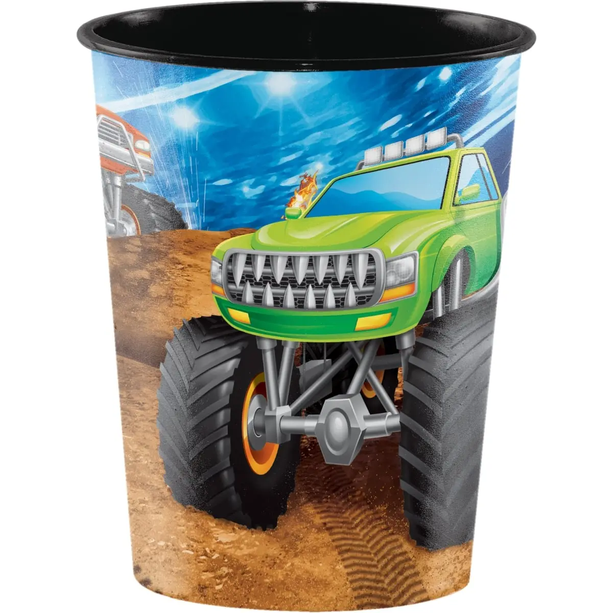 Creative Converting 340205 Monster Truck 16 oz Plastic Cup