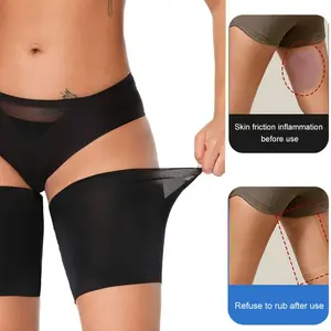 1 pair of thigh compression socks, thigh support and wrapping, ideal for running, upper leg sleeve, unisex elastic thigh compression socks, anti-slip upper leg support