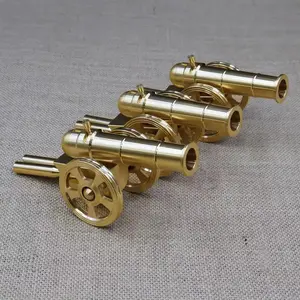 250th Anniversary United States Mini Brass Cannon Decor Solid Brass Cannon Models Mini Cannon Statues Military Model Collection Home Decorations Gifts for Military Enthusiasts Tabletop Decor