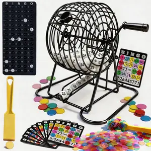 New American style Bingo Game Set, carousel game machine, Bingo Chips,Bingo Wands,manual lottery machine, party entertainment for Halloween,Christmas Event & Party Supplies Halloween&Christmas, Abs Plastic