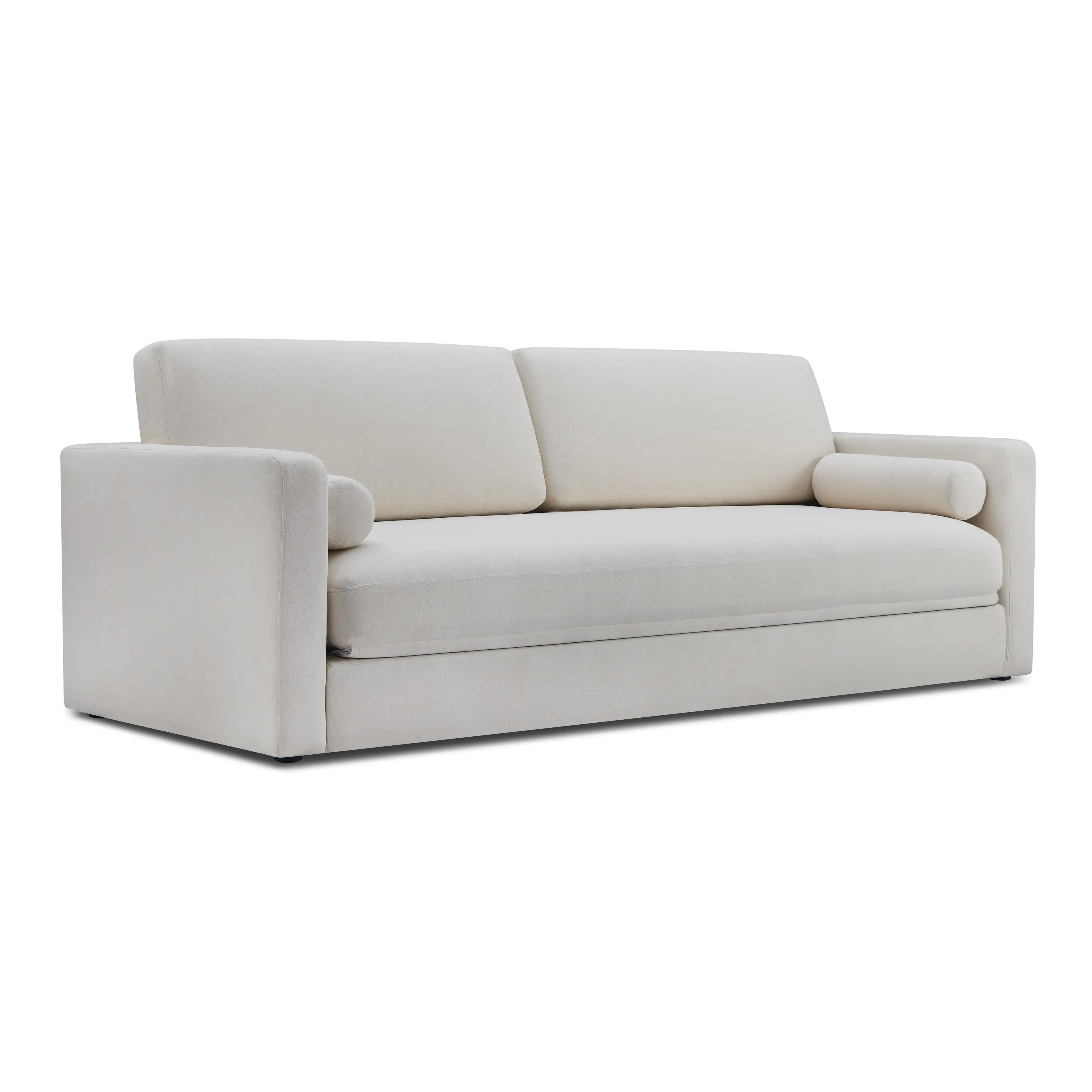 Ryan 91" Cream Upcycled Performance Linen Sofa Bed