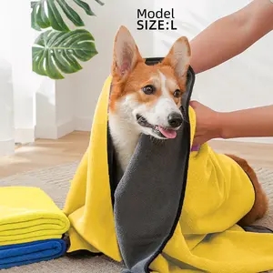 Thickened Pet Bath Towel, Quick Drying Pet Bath Towel, Soft Portable Pet Towel For Dogs & Cats, Pet Grooming Towel, Pet Bathing Towel