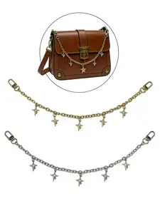 Elegant Silver Color & Bag Chain Accessory, Plain Design European Style Purse Charm, Casual All-Seasons Fashion, Purse Accessories, Handbag Accessory, Bag Decorative Chain