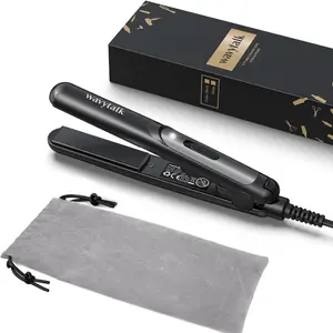 Wavytalk Mini Flat Iron 0.7 Inch Ceramic Hair Straightener for Short Hair, Curls, and Bangs affordable hairdryer professional blowdryer