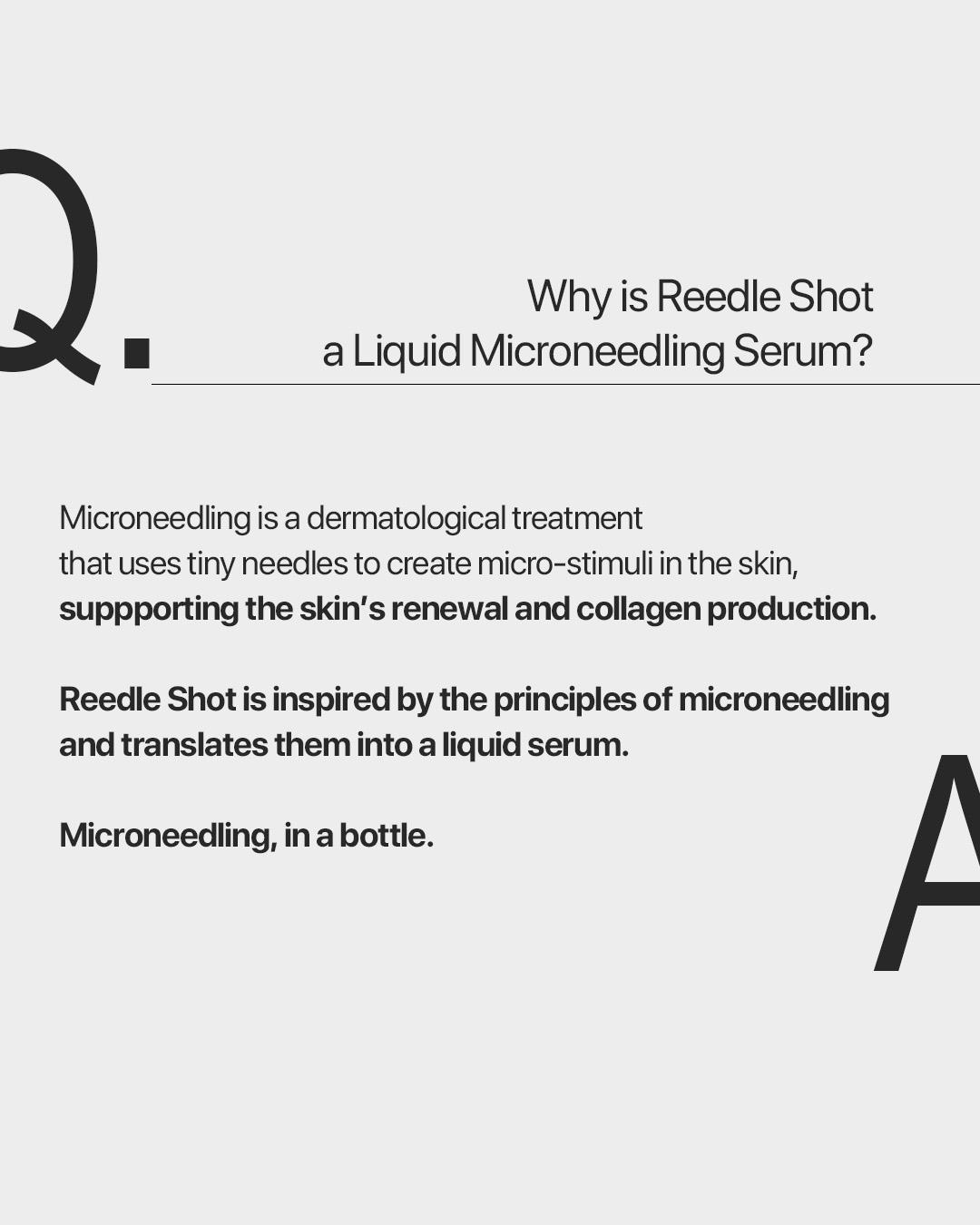 [VT Official] Reedle Shot - OG Liquid Microneedling, Pore & Skin Texture, Skin Booster, Absorption Enhancer, Patented Spicules, Cica Reedles, Exosome, Centella Asiatica, Cica | Microneedling Serum Mild, Strong booster to Intensive Spot Care