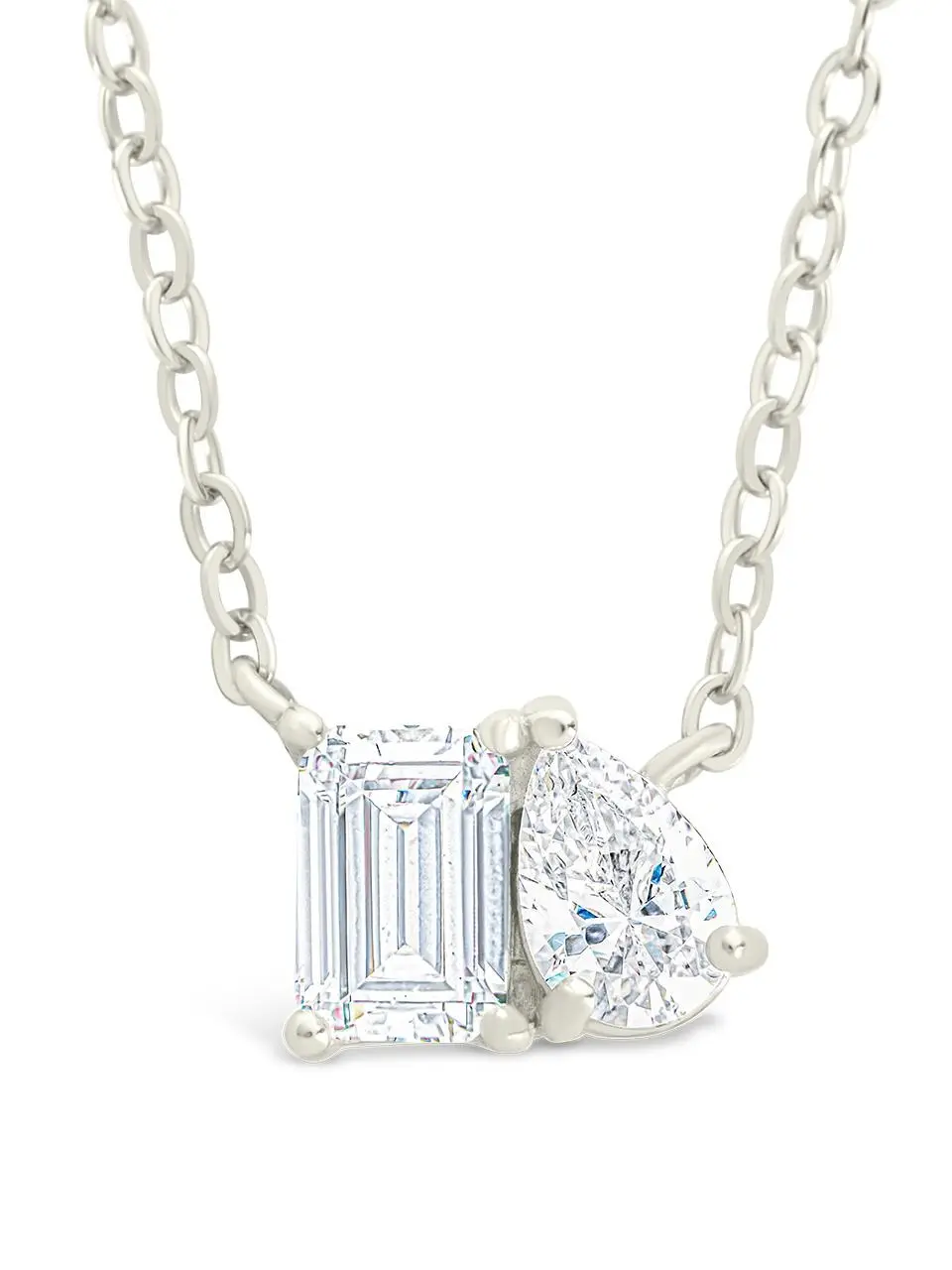 Sterling Silver Guinevere CZ Necklace
