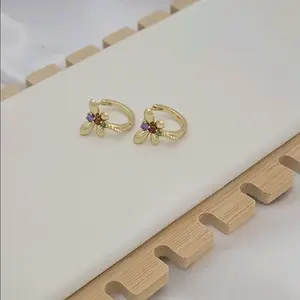 aretes 697 gold plated aretes 697 gold plated