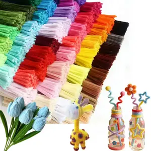 100pcs Craft Pipe Cleaners, Pipe Cleaner Crafts, 12" Craft Chenilles Stems Pipe Cleaner, Craft Pipecleaners for DIY Arts Crafts and Cleaning, school project