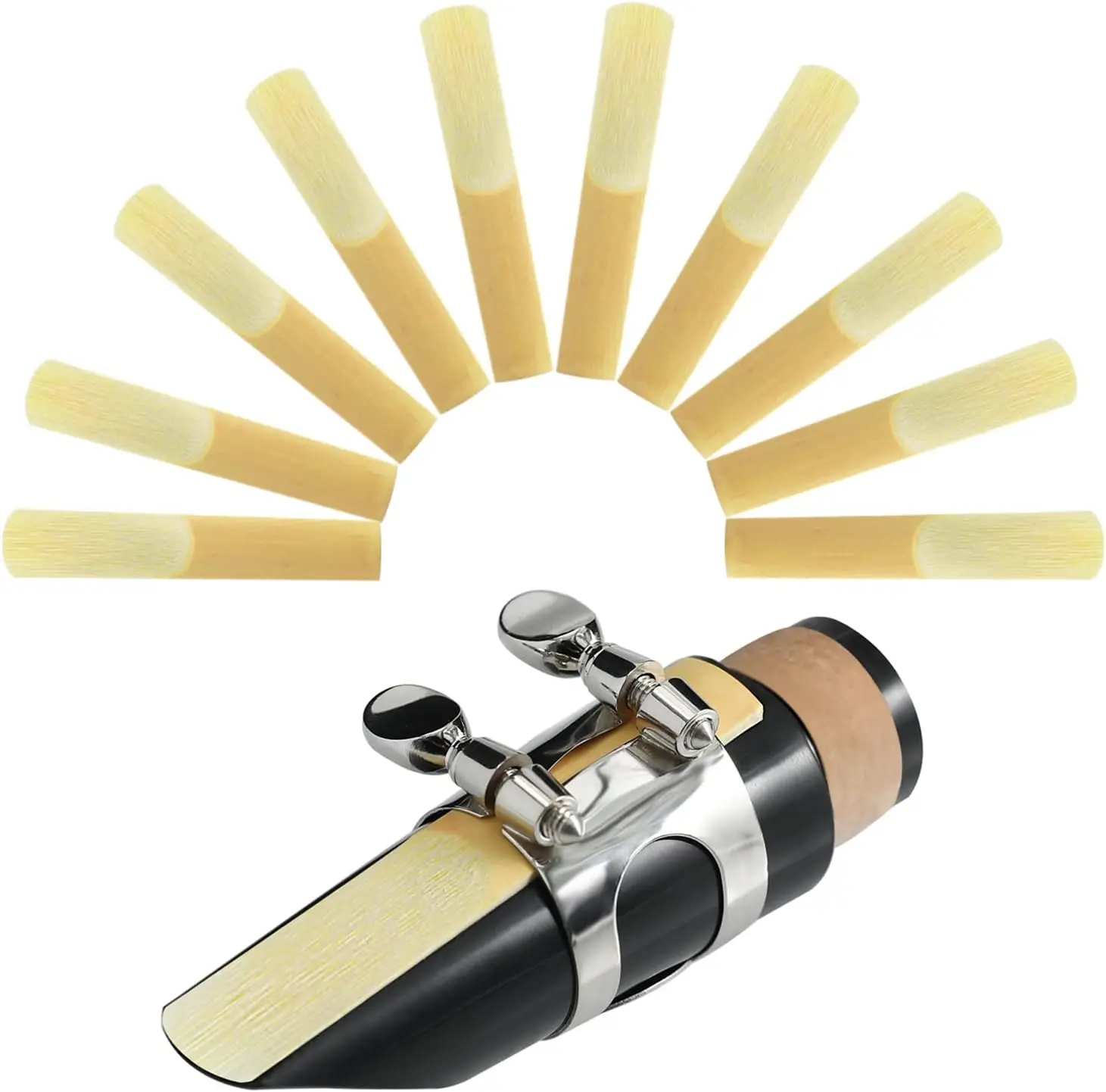 Traditional Strength 3.0 BB Clarinet Reeds Pack - Sealed Box of 10 Unfiled Cut High-Quality Reeds, Gently Washed Clarinet Accessories for Classical Music Players, Freedom of Response, Richness of Tone, Clarity of Sound, Jazz Compatibility