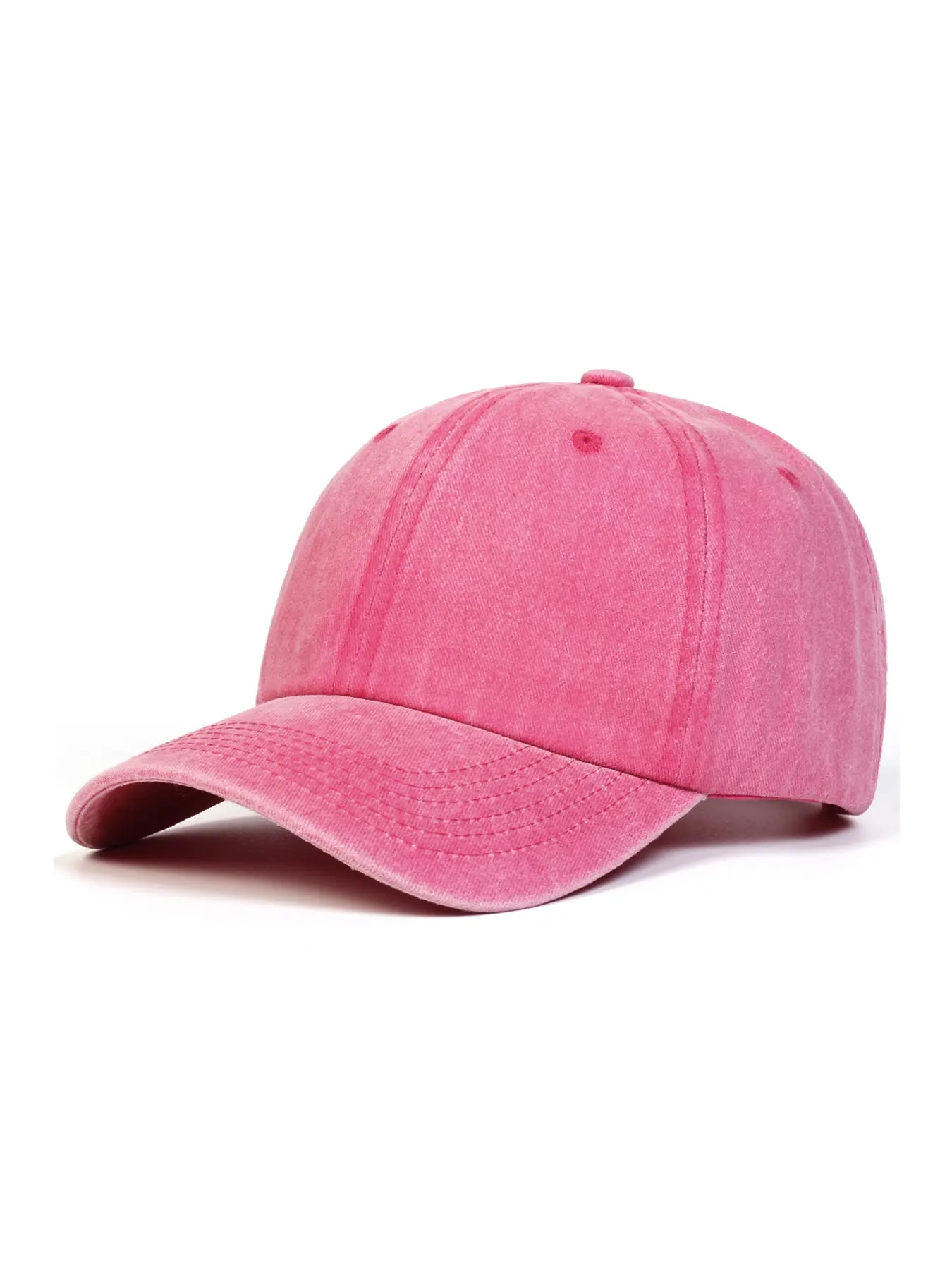 Unisex Solid Color Washed Baseball Cap, Adjustable Sun Protection Casual Outdoor Hat for Spring & Fall Travel Beach Vacation