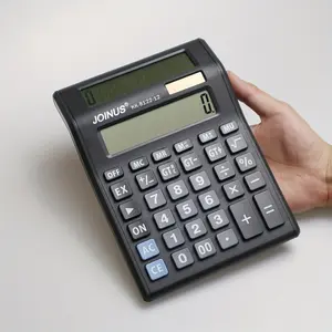 Silent Solar Dual Screen Calculator, Automatic Flipping and Continuous Calculation, Suitable for Students, Office, Accounting Use