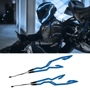 LED Decorative Ambient Light & Hazard Light Fashionable and cool decoration essential for motorcycle riders - Motorcycle Helmet Cold Light Strip for Safe Night Rides