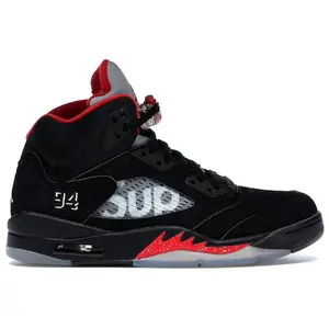 Jordan Men's 5 Retro Supreme Black, from StockX